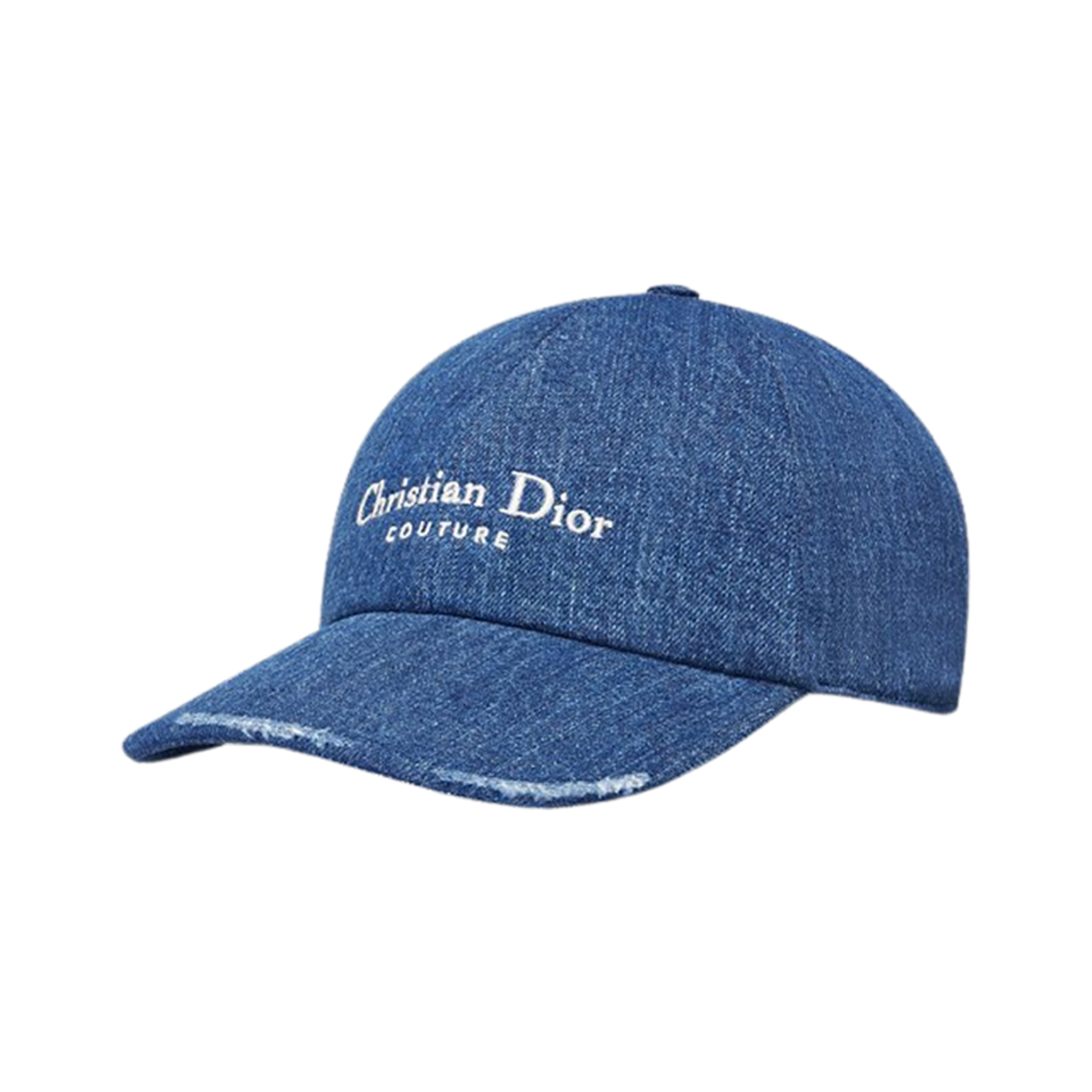 443C910AY556-C585 Dior Christian Couture Cap Blue Cotton Denim