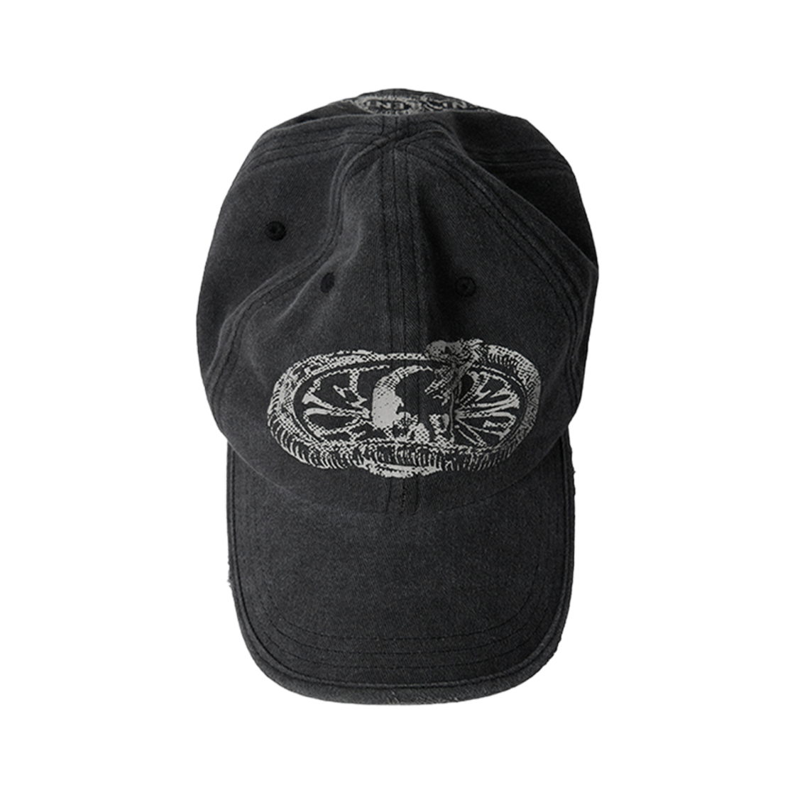 ET2501CA01CH ETCE Snake Bone Washed Cap Charcoal