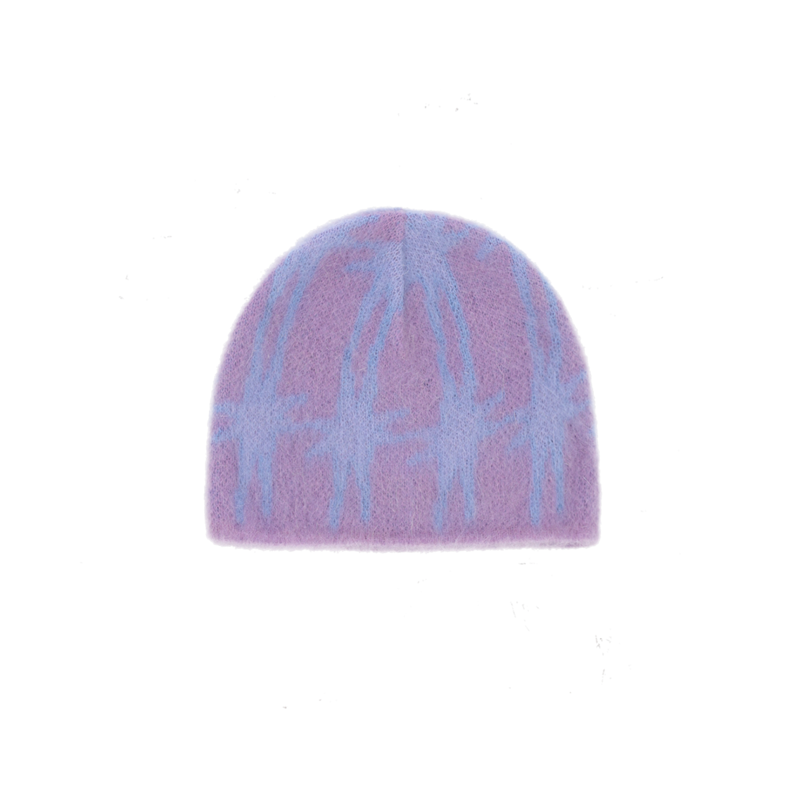 CK24AMAC03BL Cost Per Kilo Star Checked Angora Beanie Blue