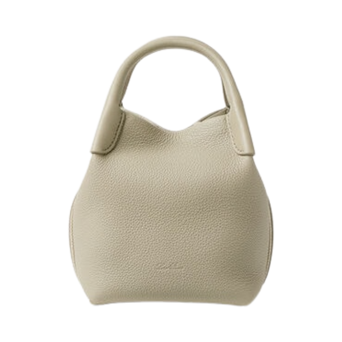 FAN4647-51AX Loro Piana Micro Bale Bag in Grained Calfskin Dried Taragon Sun Gold