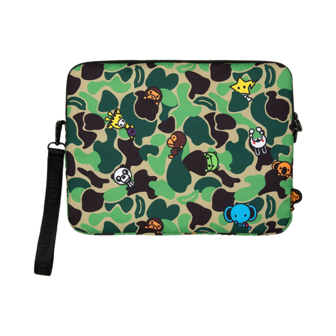베이프 뉴 ABC 마일로 올 프렌즈 랩탑 백 그린(BAPE New ABC Milo All Friends Laptop Bag Green)