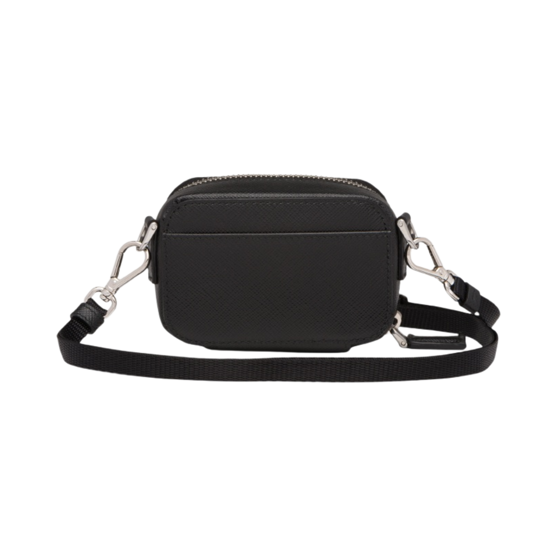 프라다 사피아노 레더 미니 파우치 블랙(Prada Saffiano Leather Mini Pouch Black) - 3
