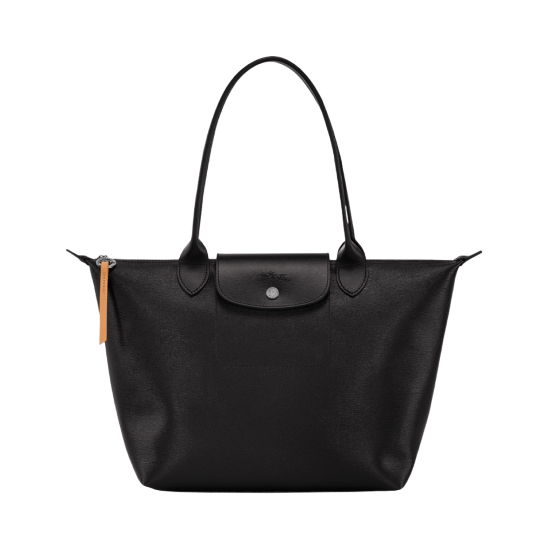 롱샴 르 플리아쥬 시티 토트백 M 블랙