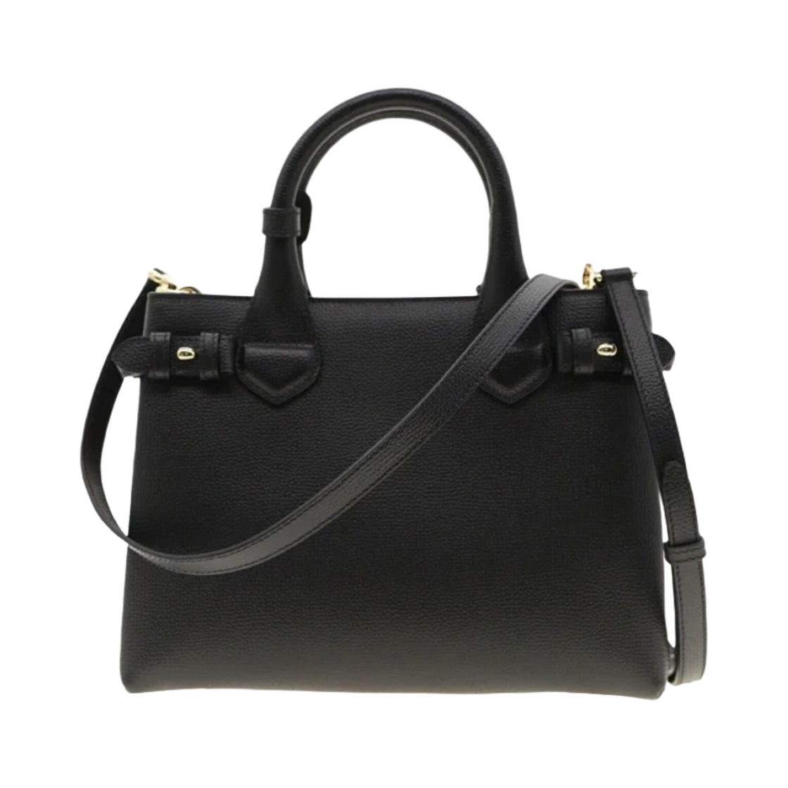 버버리 하우스 체크 스몰 배너 토트백 블랙(Burberry House Check Small Banner Tote Bag Black) - 3