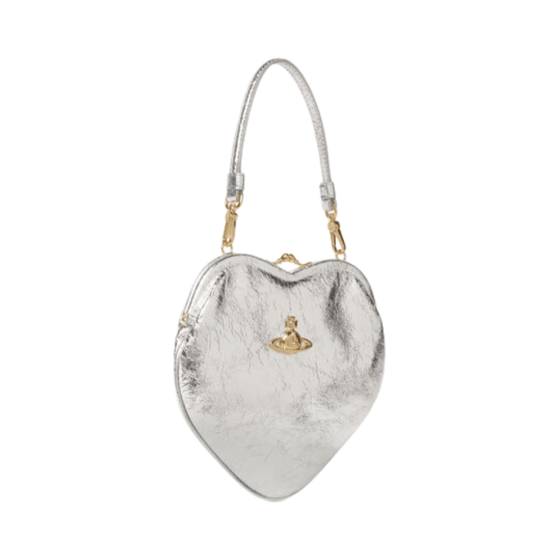 비비안 웨스트우드 벨 하트 프레임 퍼스 실버(Vivienne Westwood Belle Heart Frame Purse Silver) - 2