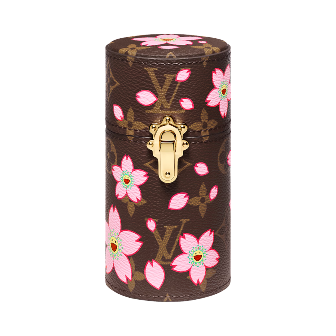 LS0748 Louis Vuitton x Murakami Takashi Travel Case Sakura Brown
