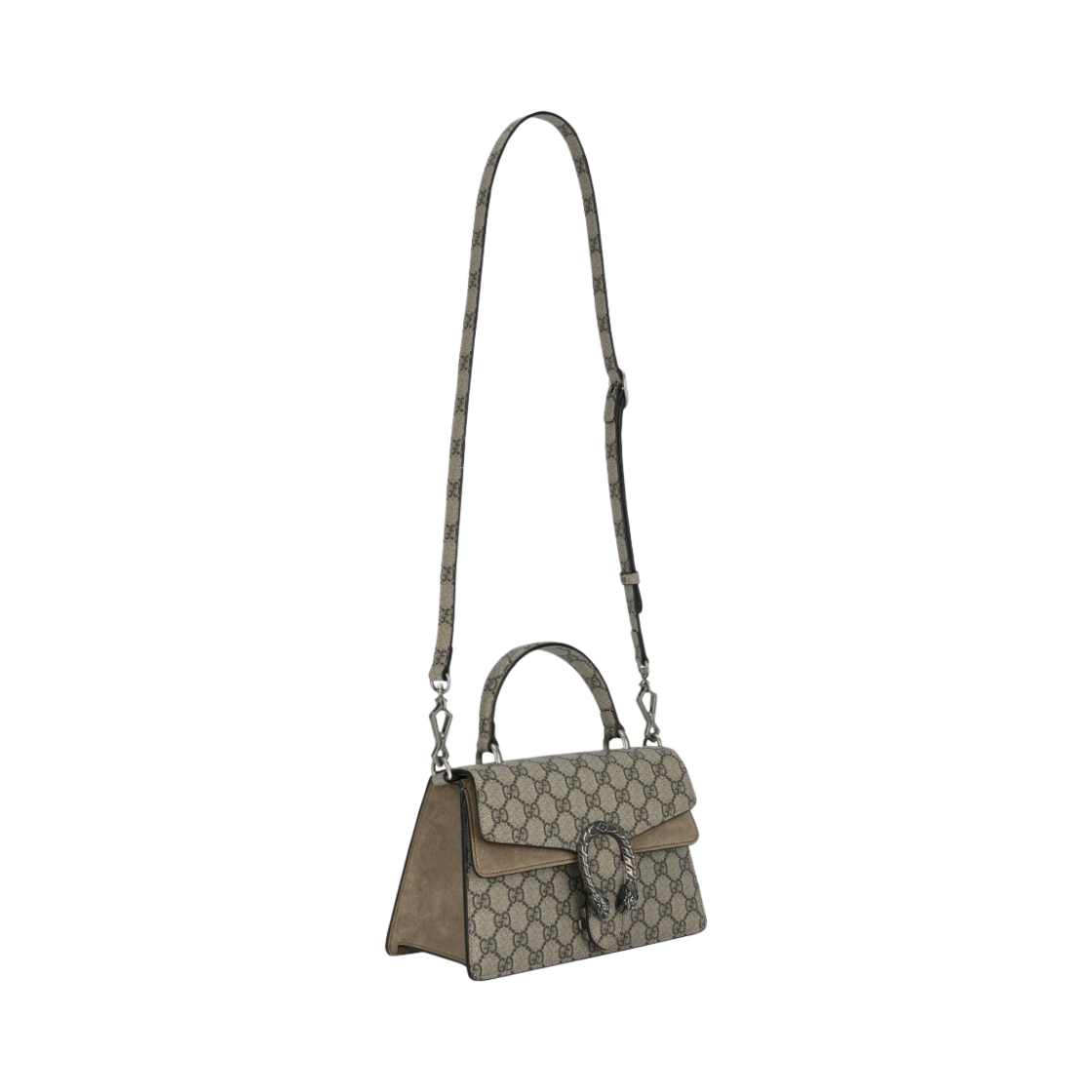 구찌 스몰 디오니서스 탑 핸들 백 베이지 에보니 슈프림(Gucci Small Dionysus Top Handle Bag Beige Ebony Supreme) - 3