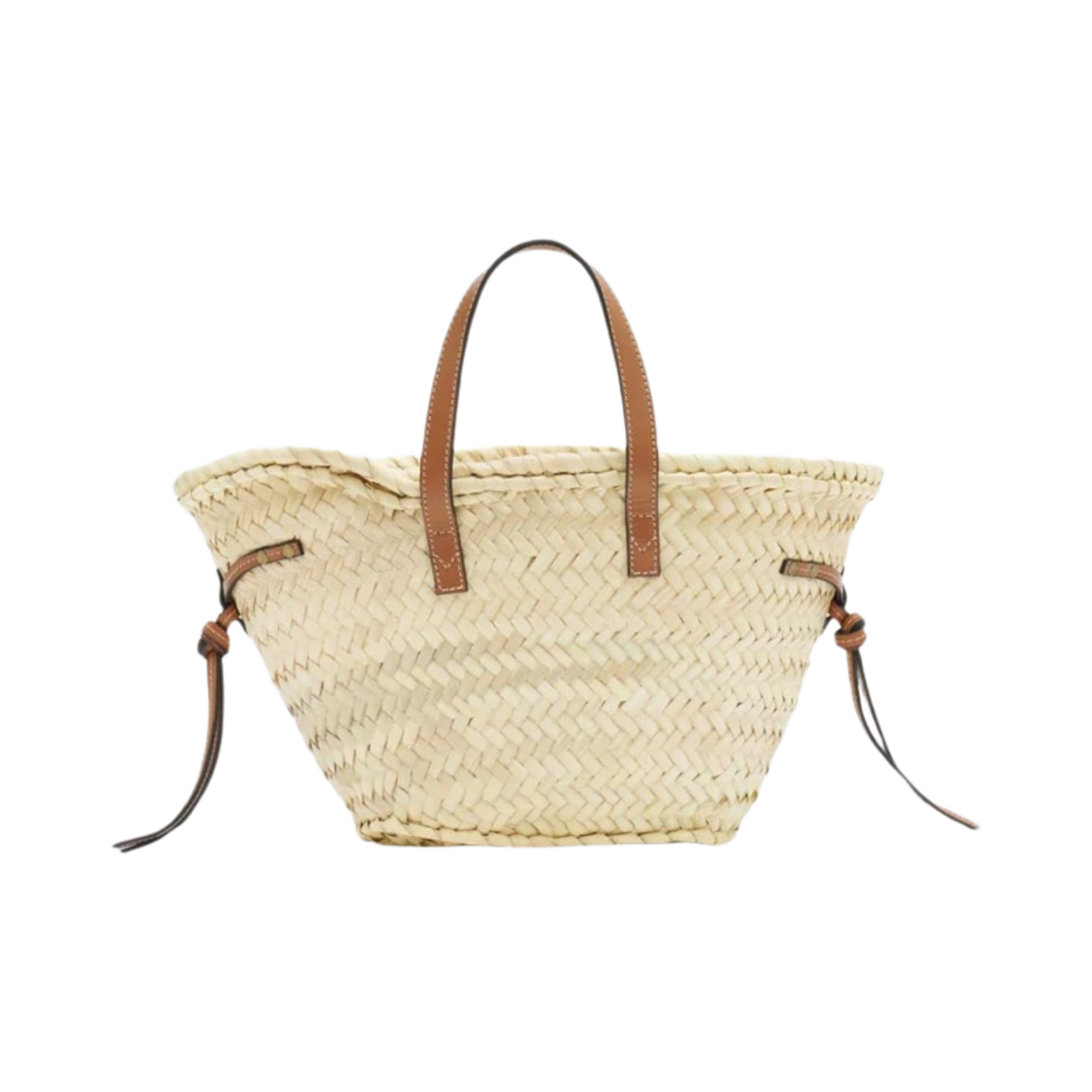 이자벨 마랑 카딕스 라피아 앤 레더 미니 베스킷백 내츄럴 꼬냑 - 24SS(Isabel Marant Cadix Raffia and Leather Mini Basket Bag Natural Cognac - 24SS) - 3