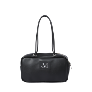 MUCENT Carbu Big Eyelet Leather Mini Bag Black