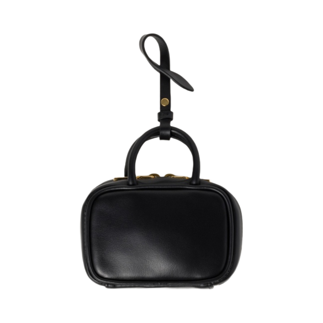 미우 미우 레더 마이크로 백 블랙(Miu Miu Leather Micro Bag Black) - 2