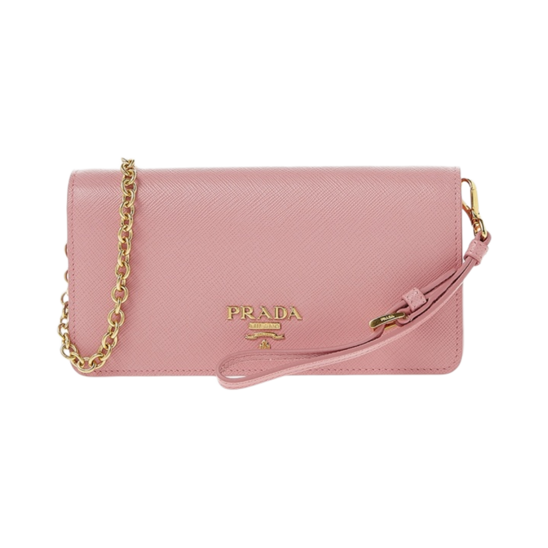 1DH029-QWA-F0442 Prada Saffiano Leather Mini Bag Petal Pink