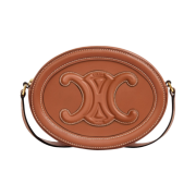 Celine Oval Bag Cuir Triomphe in Smooth Calfskin Tan