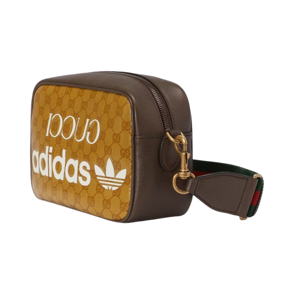 구찌 x 아디다스 스몰 숄더백 베이지 브라운(Gucci x Adidas Small Shoulder Bag Beige Brown) - 2