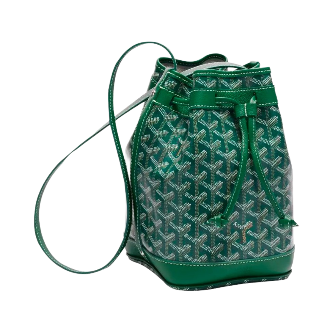 AMAFLOT-PM-09 Goyard Petit Flot Bucket Bag Green