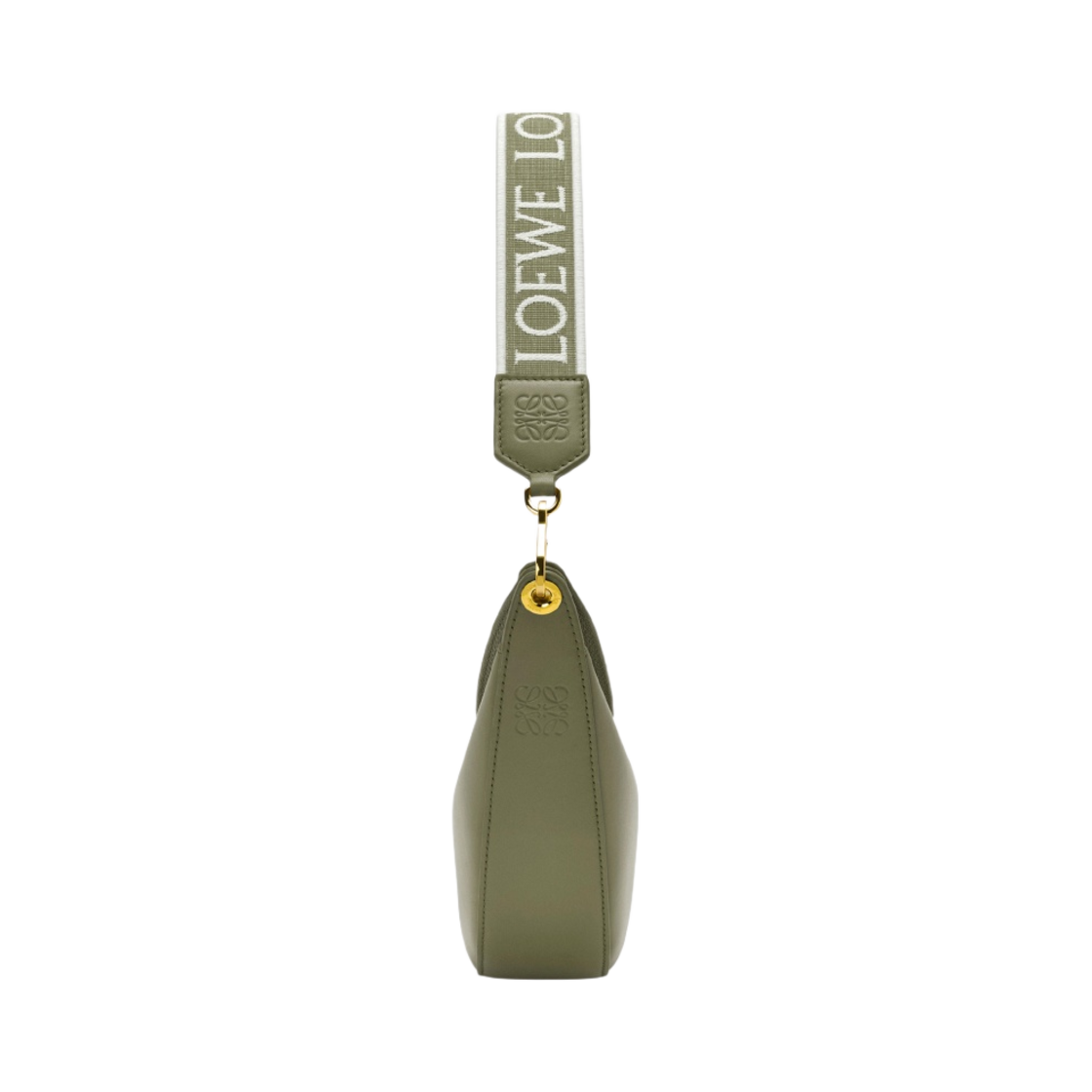 로에베 스몰 루나백 사틴 카프스킨 앤 자카드 아보카도 그린(Loewe Small Luna Bag in Satin Calfskin and Jacquard Avocado Green) - 3