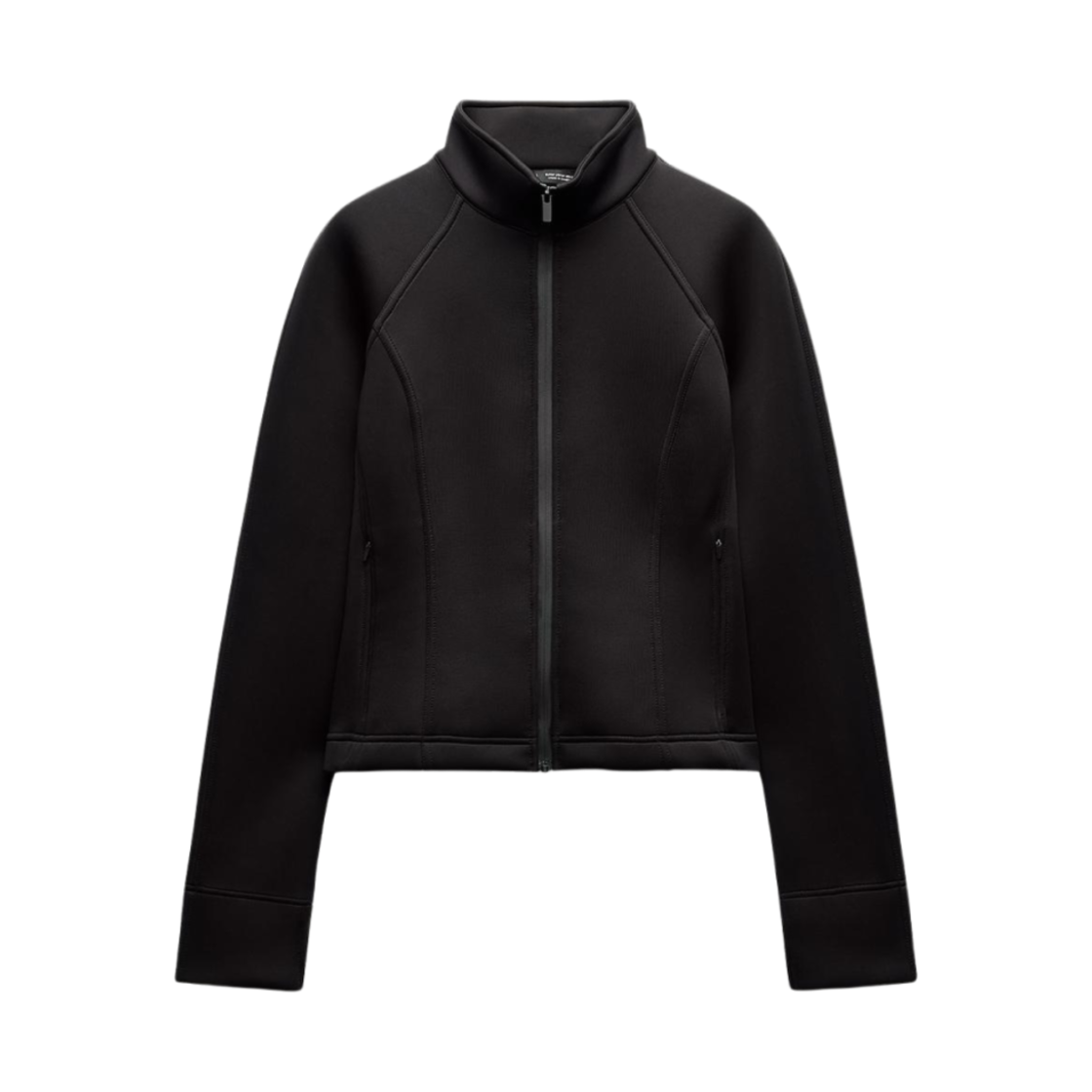 (W) 자라 스쿠바 이펙트 자켓 블랙((W) Zara Scuba Effect Jacket Black)