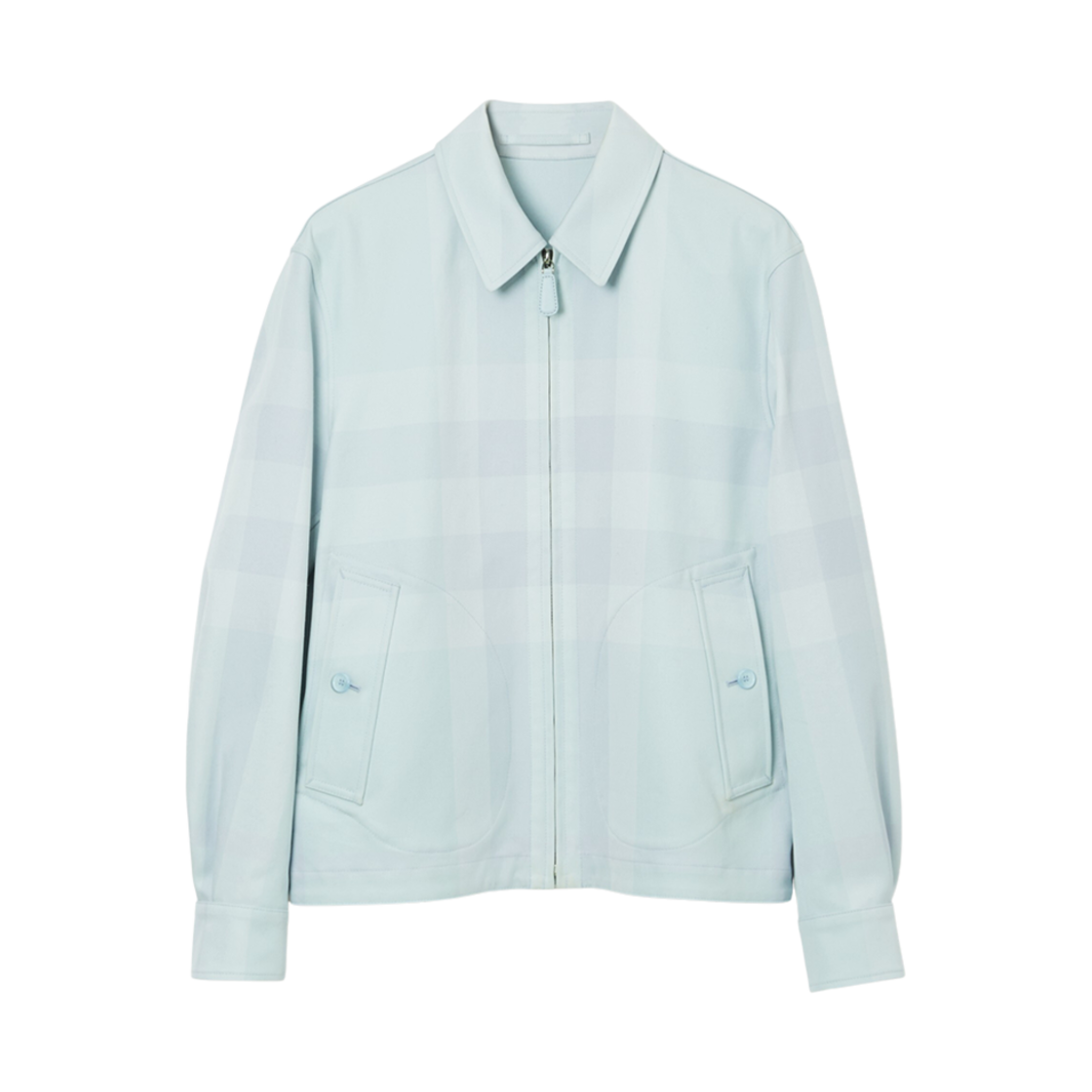 버버리 리버시블 체크 코튼 헤링턴 자켓 덕 에그 블루(Burberry Reversible Check Cotton Harrington Jacket Duck Egg Blue)