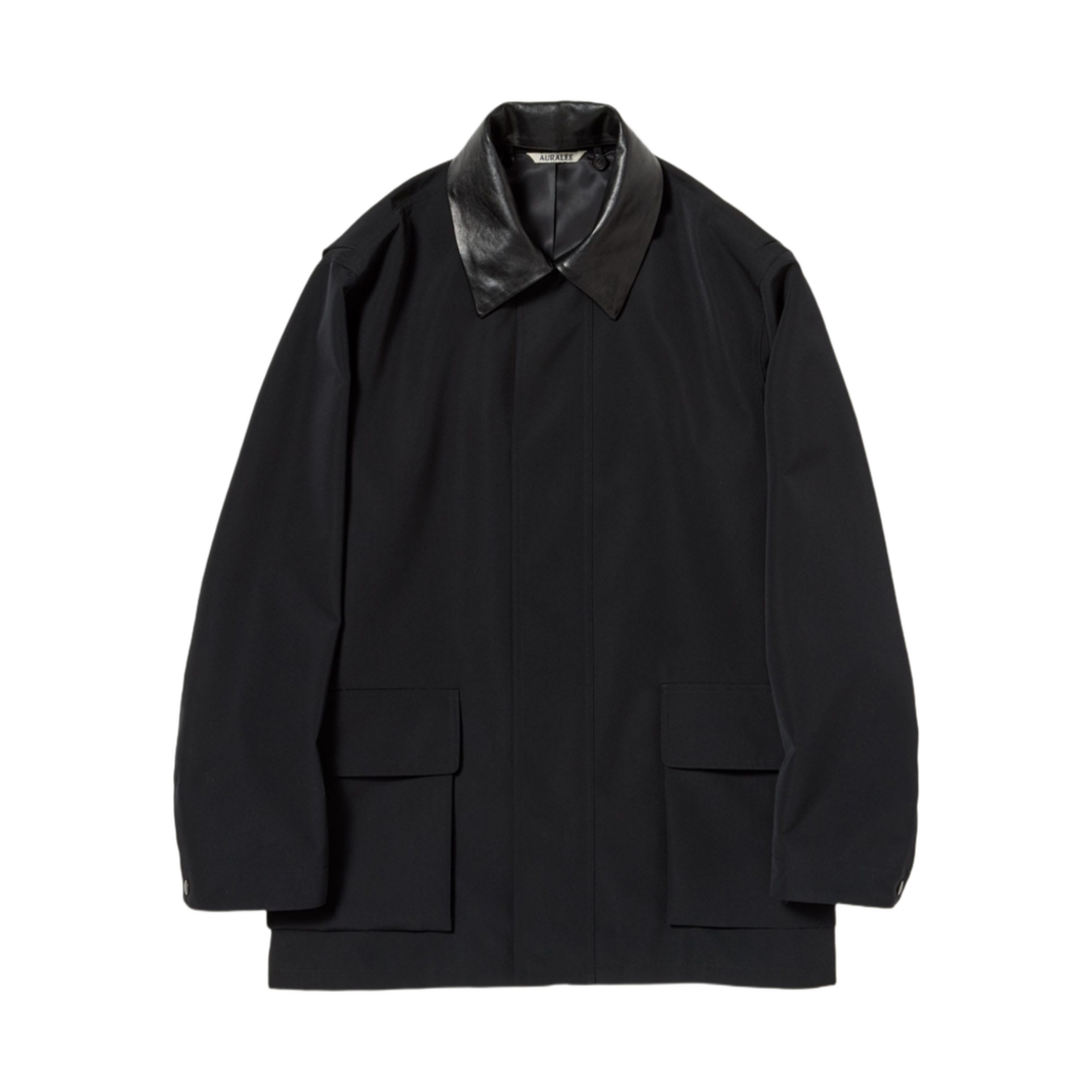 (W) 오라리 울 맥스 캔버스 블루종 블랙 - 25SS((W) Auralee Wool Max Canvas Blouson Black - 25SS)