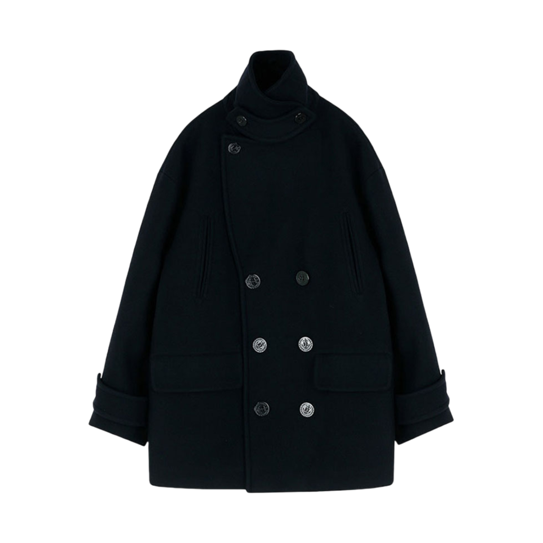 224-1007-55 VIS A VIS Pea Coat Navy
