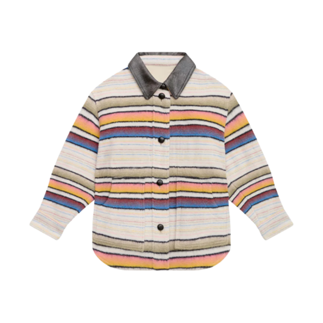 MA0367FA-C1D02E-99MU (W) Isabel Marant Dayvi Wool Coat Multicolor - 25SS