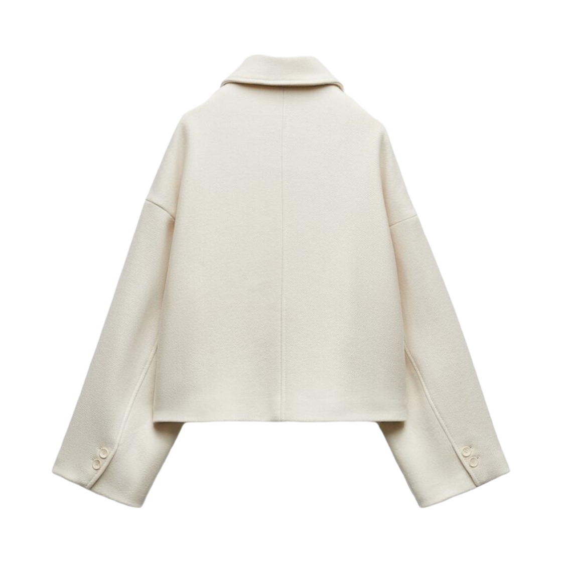 (W) 자라 ZW 만테코 울 코트 스크래치 화이트((W) Zara ZW Manteco Wool Coat Scratch White) - 2
