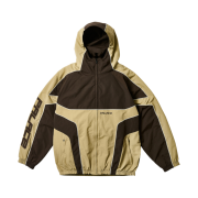 Palace Piped Hooded Shell Jacket Brown - 25SS