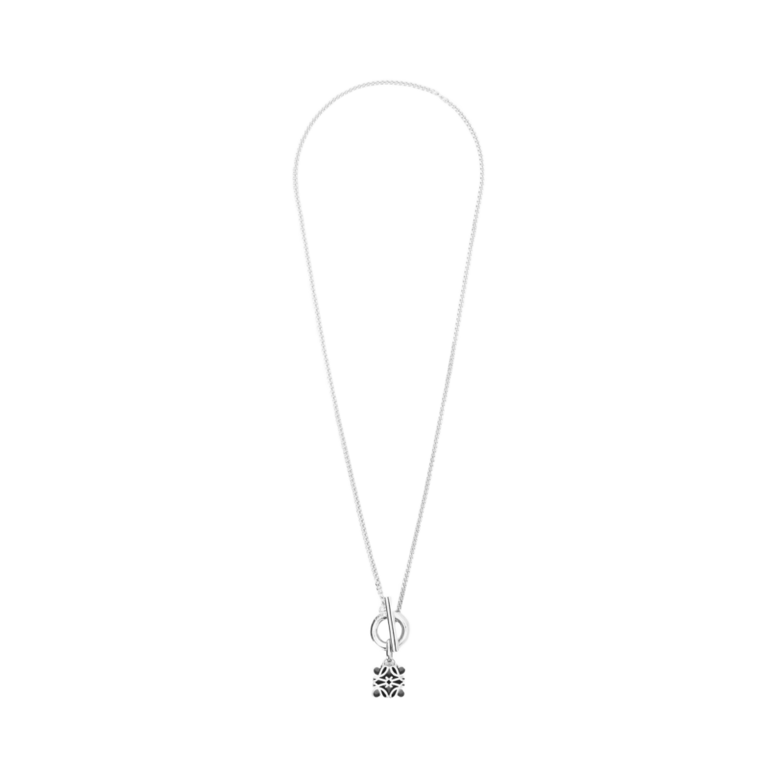 (W) 로에베 아나그램 펜던트 스털링 실버((W) Loewe Anagram Pendant in Sterling Silver) - 1