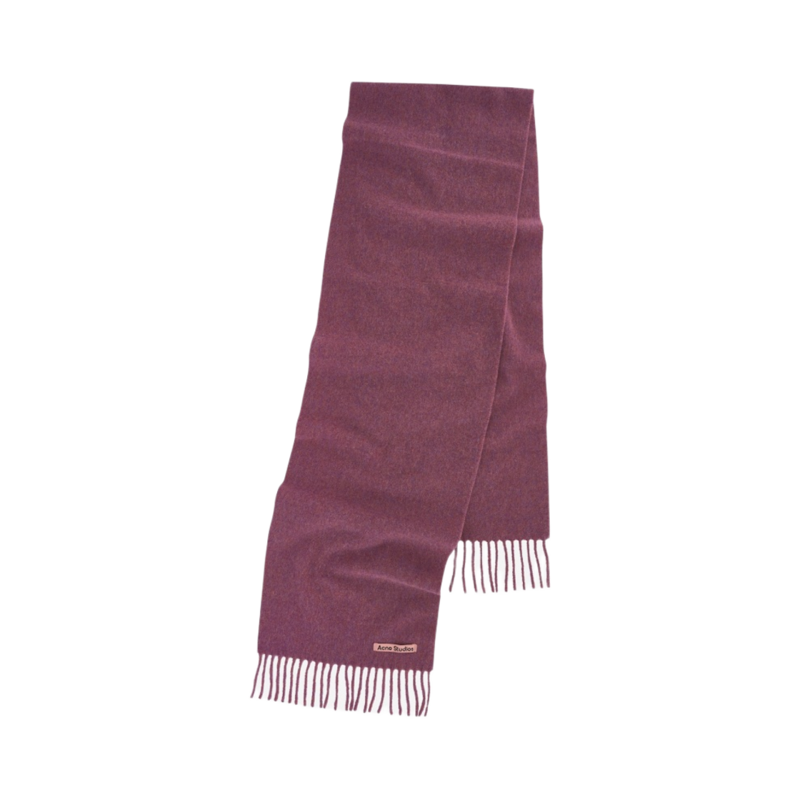 아크네 스튜디오 울 프린지 머플러 다크 핑크 멜란지(Acne Studios Fringe Wool Muffler Dark Pink Melange)