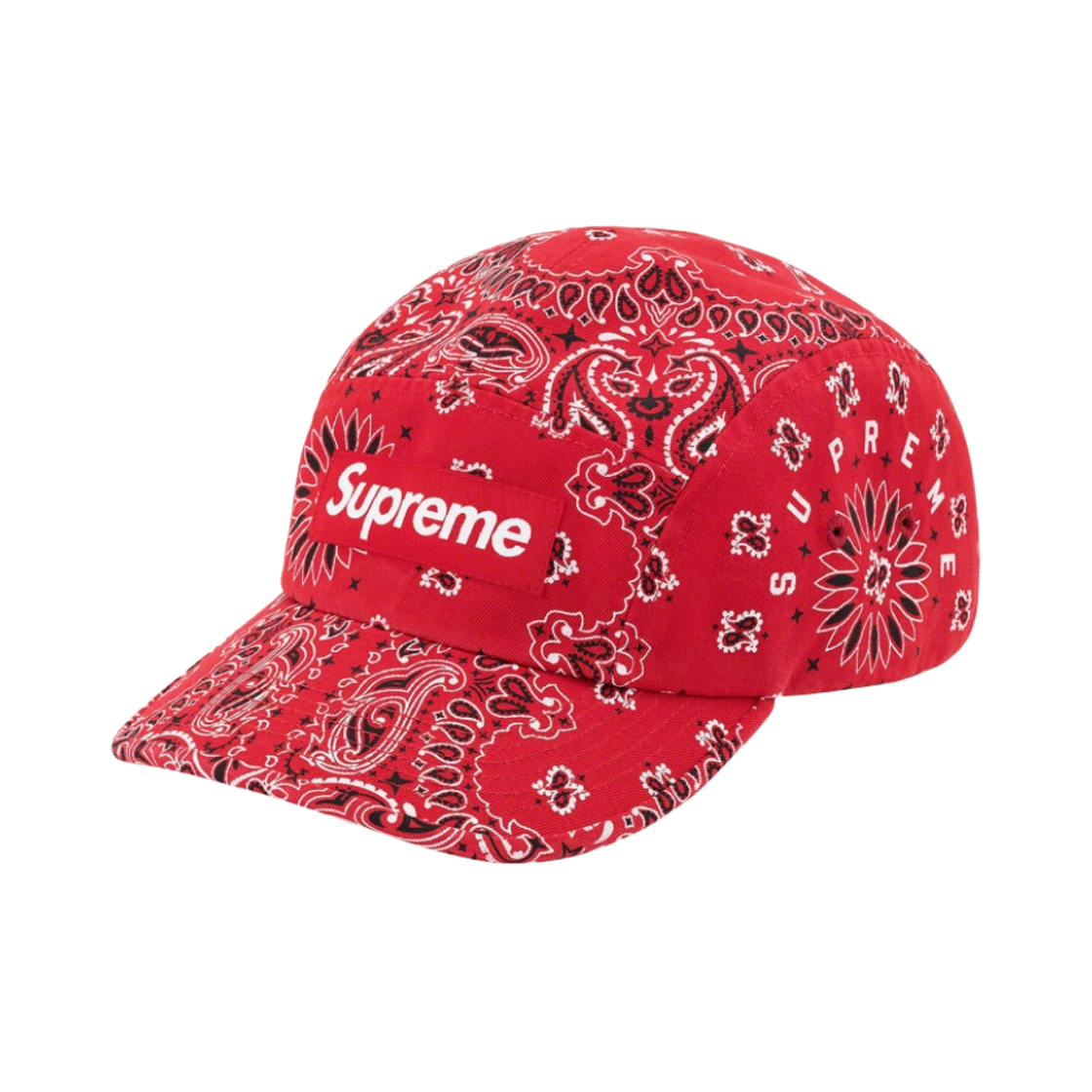 슈프림 반다나 캠프캡 레드 - 21SS(Supreme Bandana Camp Cap Red - 21SS)