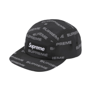 Supreme Reflective Jacquard Camp Cap Black - 24FW