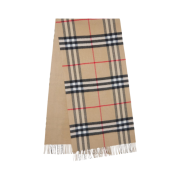 Burberry Reversible Check Cashmere Muffler Archive Beige