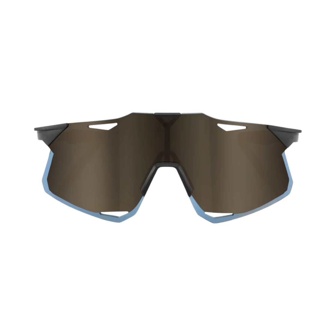 100퍼센트 하이퍼크래프트 매트 블랙 소프트 골드 미러 렌즈(100% Hypercraft Matte Black Soft Gold Mirror Lens)