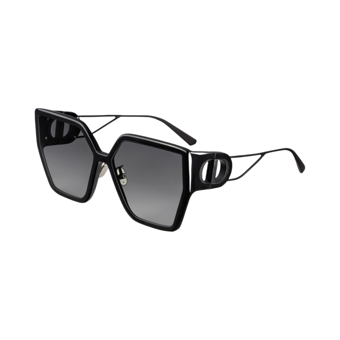 (W) 디올 30몽테뉴 BU 버터플라이 선글라스 블랙((W) Dior 30Montaigne BU Butterfly Sunglasses Black) - 1