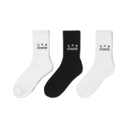 IAB Studio Socks Pack White Black