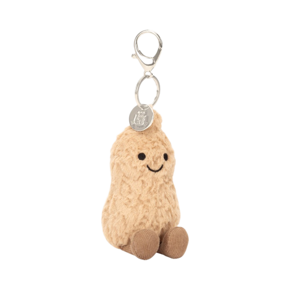 APN4BC Jellycat Amuseables Peanut Bag Charm Toffee