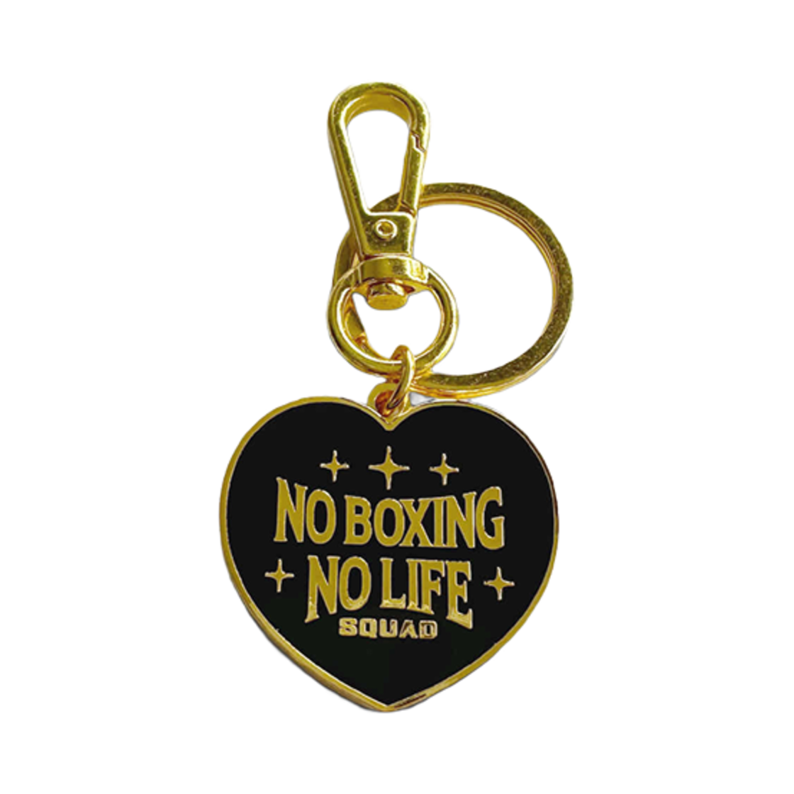 노복싱노라이프 하트 키링 블랙(No Boxing No Life Heart Key Ring Black)