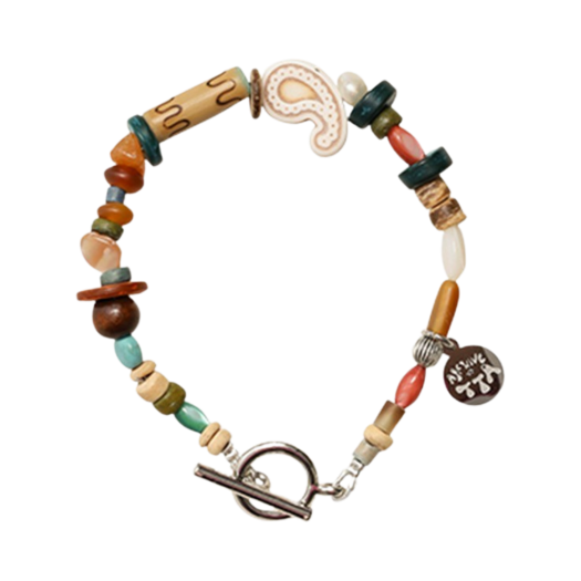 TBH32ABBC030IV Towtow.archive Paisley Symbol Bracelet Ivory