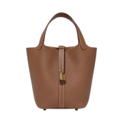Hermes Picotin Lock 18 Bag Clemence & Gold Gold