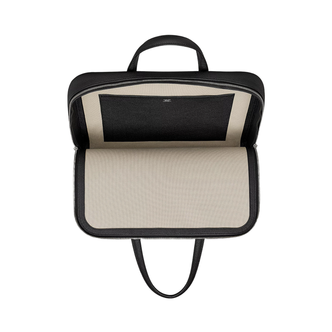 에르메스 빅토리아 라이트 브리프케이스 에버그레인 & 팔라듐 하드웨어 누아(Hermes Victoria Light Briefcase Evergrain & Palladium Noir) - 3