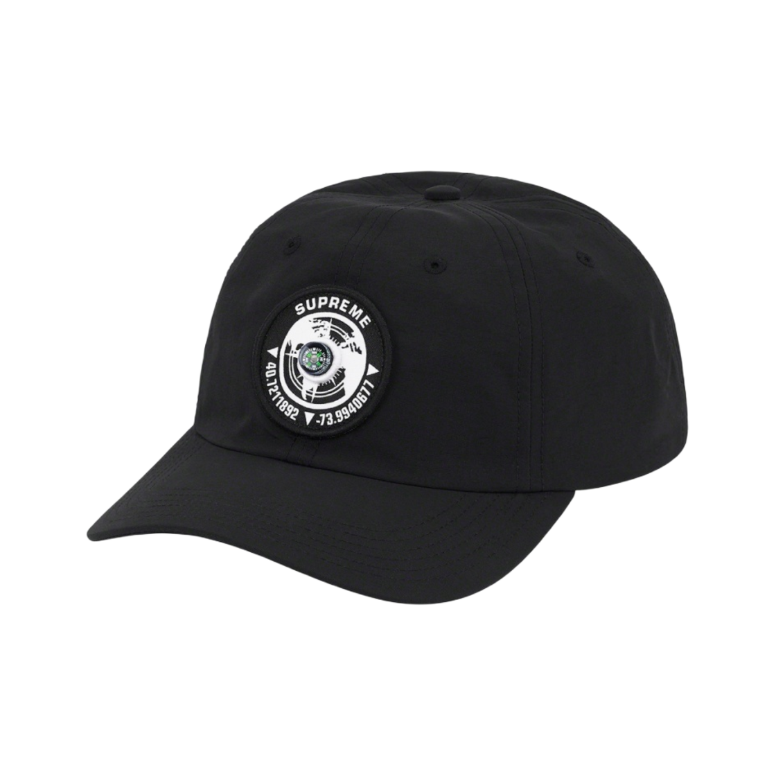 슈프림 컴퍼스 6-패널 캡 블랙 - 21SS(Supreme Compass 6-Panel Black - 21SS) - 1