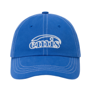 Emis White Stitch Ball Cap Blue