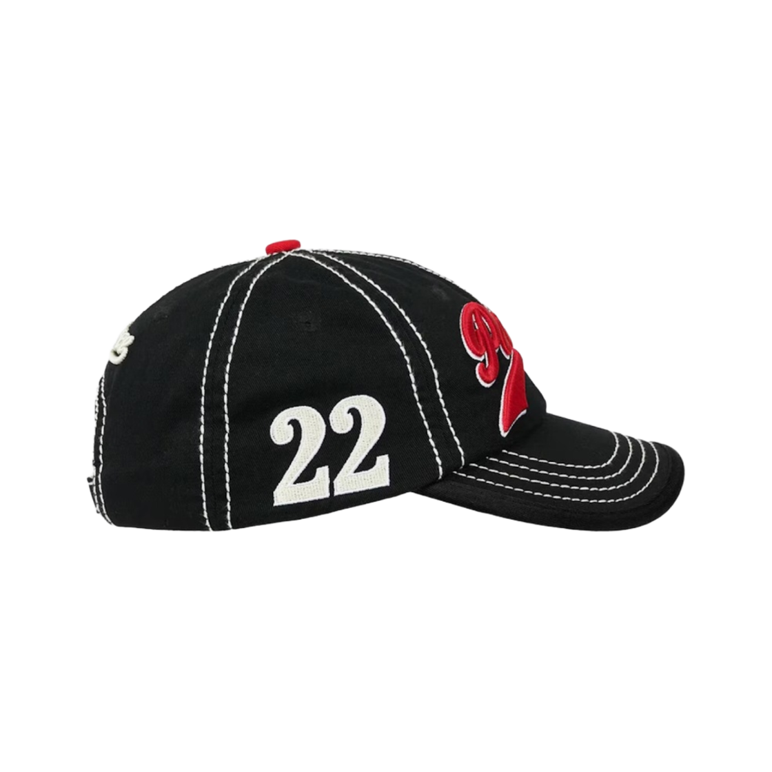 팔라스 스크립트 6-패널 캡 블랙 - 22SS(Palace Script 6-Panel Black - 22SS) - 2