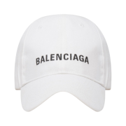 Balenciaga Logo Cap White