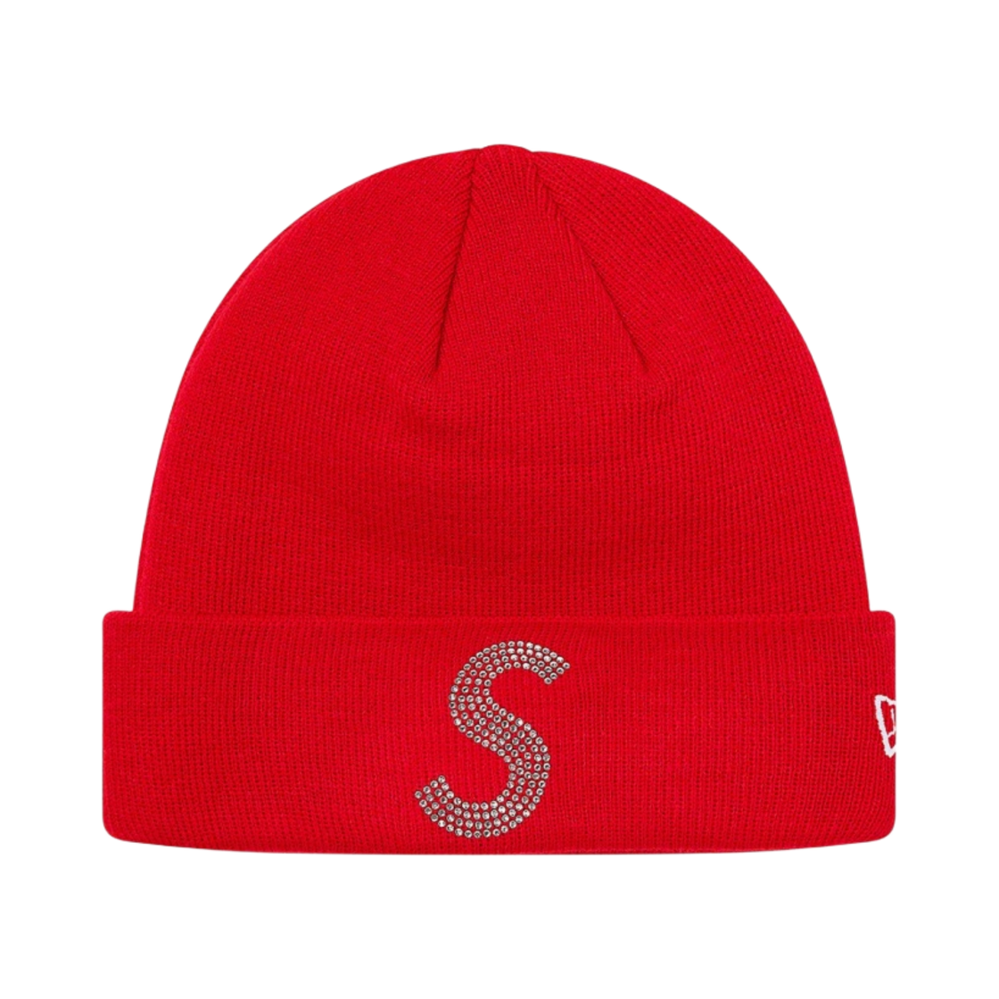 슈프림 뉴에라 스와로브스키 S 로고 비니 레드 - 21SS(Supreme New Era Swarovski S Logo Beanie Red - 21SS) - 1