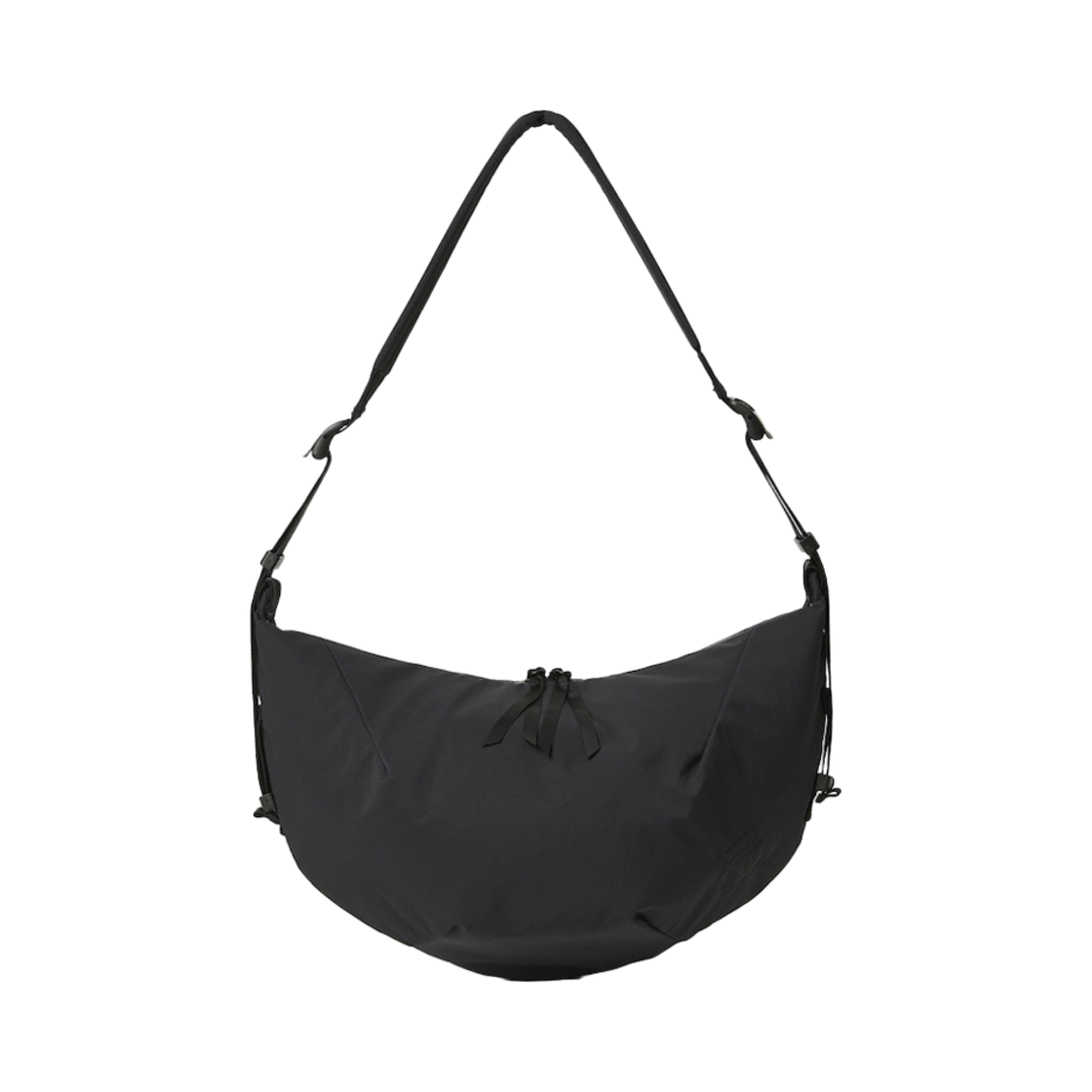 P000BIVT BLANKOF MT 34 Small Crescent Bag With Graphpaper Black