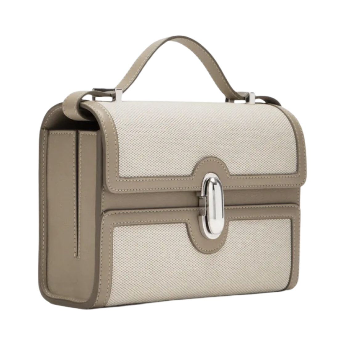 사베트 시메트리 19 코튼 캔버스 카프스킨 레더 위드 트림 클레이(Savette Symmetry 19 in Cotton Canvas Calfskin Leather with Trim Clay) - 2