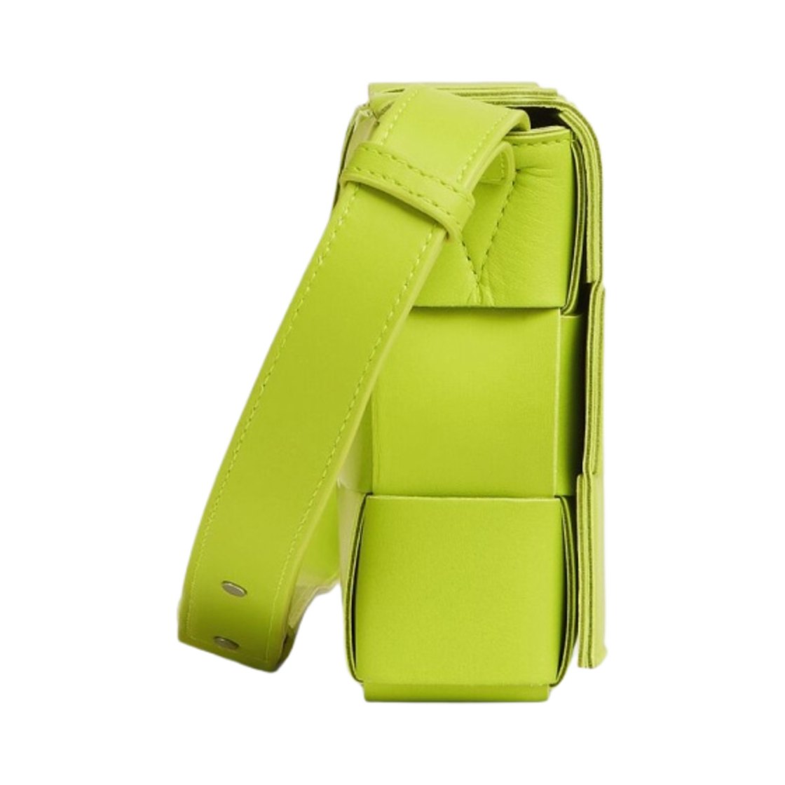 보테가 베네타 램스킨 레더 카세트백 에시드 키위(Bottega Veneta Lambskin Leather Cassette Acid Kiwi) - 3