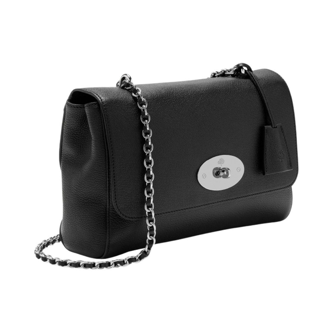 멀버리 글로시 고트 프린트 레더 미디움 릴리 블랙(Mulberry Glossy Goat Print Leather Medium Lily Black) - 2