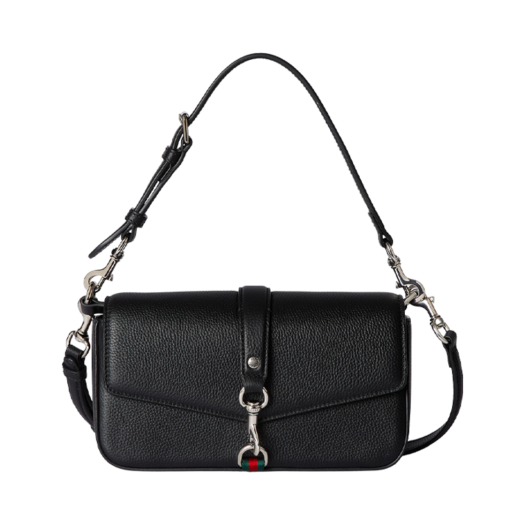 Gucci Small Crossbody Bag with Hook Closure Black