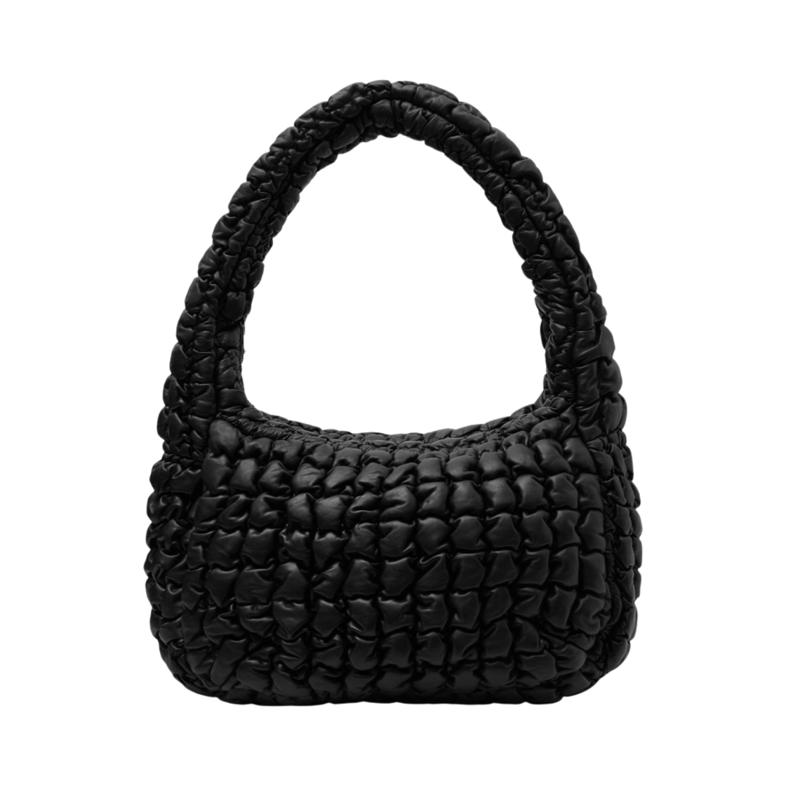 코스 레더 퀄티드 오버사이즈 크로스바디백 블랙(COS Lether Quilted Oversized Crossbody Bag Black)